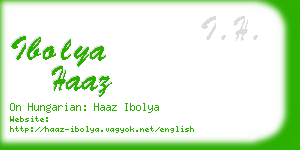 ibolya haaz business card